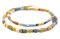 The Bead Chest Old Mixed African Trade Beads 10mm Ghana Multicolor Glass Large Hole 28 Inch Strand Handmade